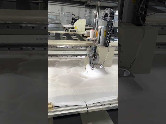 How to quilt mattress with 40mm foam by  quilting machine? #quiltingmachine