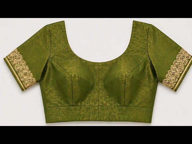 36-Size 4-Tucks Belt Blouse Cutting and Stitching | Easy Method