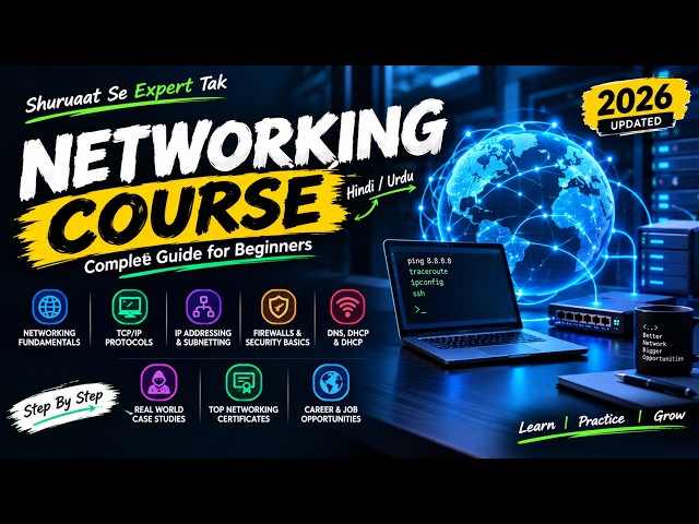Networking Full Course 2026 - Beginner to Advanced | Basics of Networking & Network Security