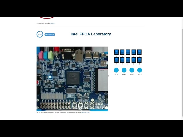 Intel DE1-SoC FPGA Remote Laboratory