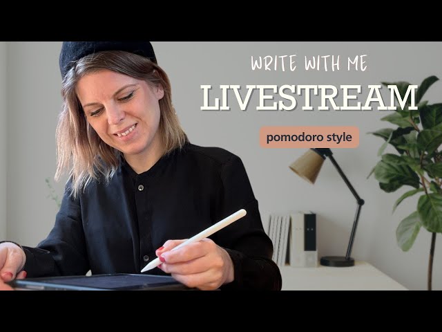 LIVE Writing Session – Cozy 90-Minute Write With Me (Perfect for Writers & Editors)