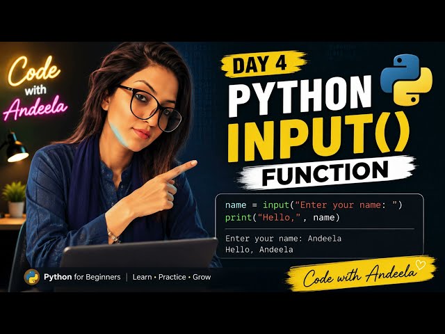 Python from Zero | Python Input() Function Made Easy | Day 4 of Learning Python