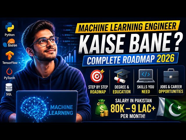 Machine Learning Engineer Kaise Bane? Complete Roadmap 2026 | Salary, Skills, Degree & Jobs Pakistan