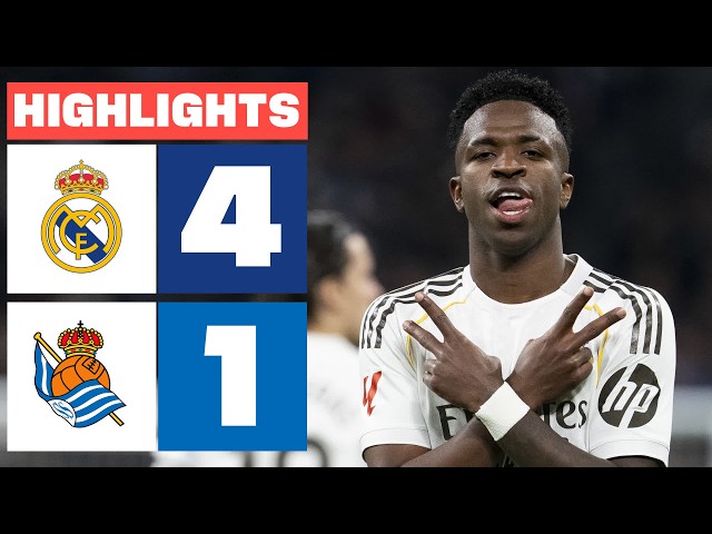 REAL MADRID 4 - 1 REAL SOCIEDAD | RESUMEN LALIGA EA SPORTS
