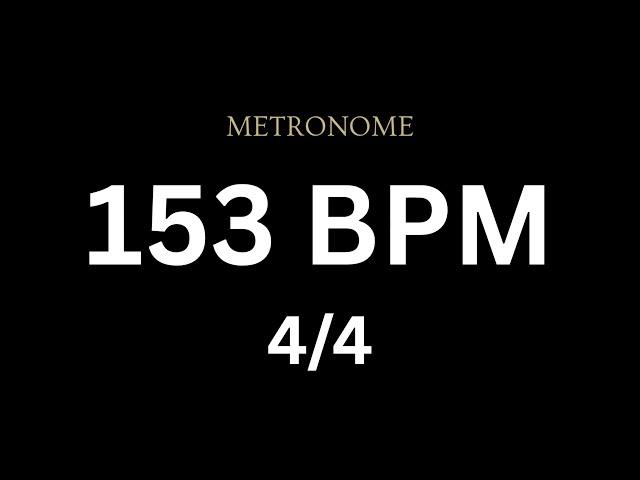 Metronome 153 BPM 4/4
