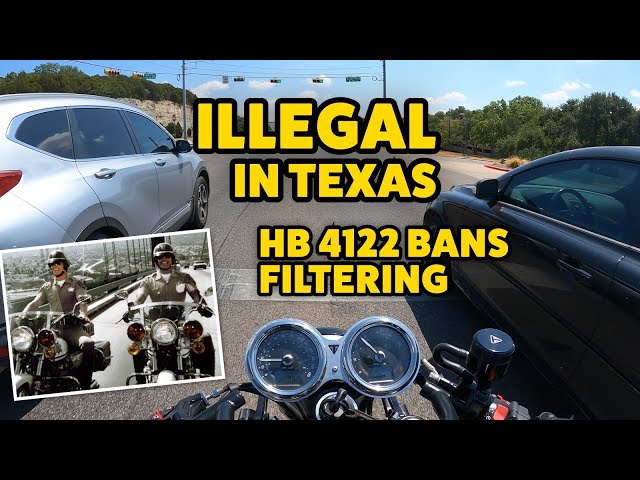 Texas Lege Limits Motorcyclists Freedom by Passing Filtering and Splitting Law - TX HB4122