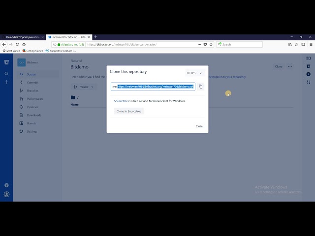Git with Bitbucket create repository on Bitbucket and push files to remote repository