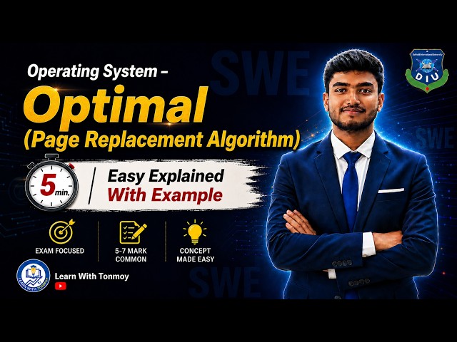 Optimal Page Replacement Algorithm | Operating System | Easy Explained with Example
