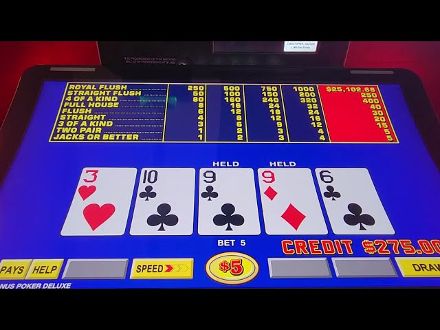 Can't resist a 25k Progressive. Hi Limit Video Poker - Circa Vid#41