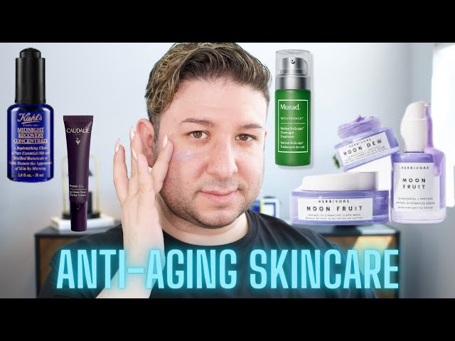 BEST ANTI-AGING SKINCARE PRODUCTS! CAUDALIE, KIEHL'S, MURAD, LANCOME, HERBIVORE | Brett Guy Glam