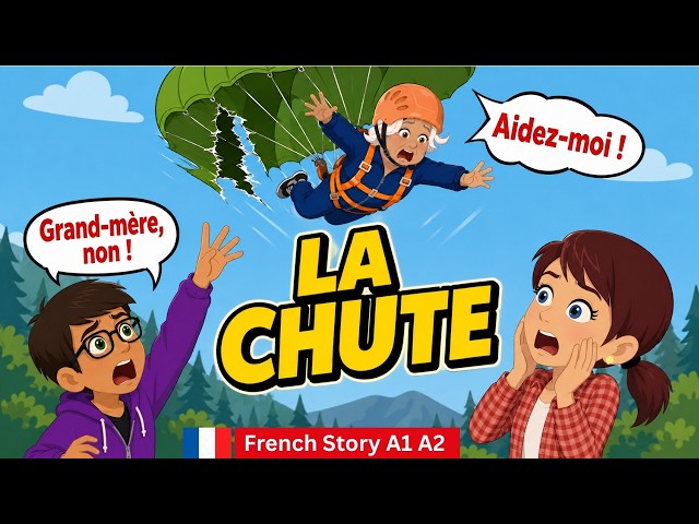 French Story – La Chute | Learn French Daily Situation | French Conversation Practice