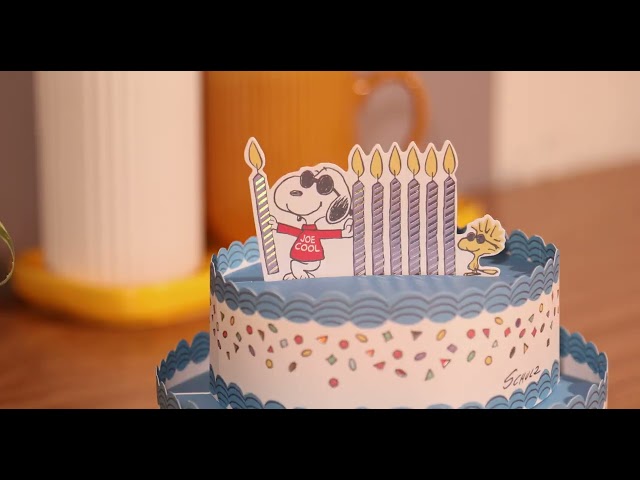 PEANUTS™️ Joe Cool Paper Wonder Collection 3D Pop-Up Birthday Card