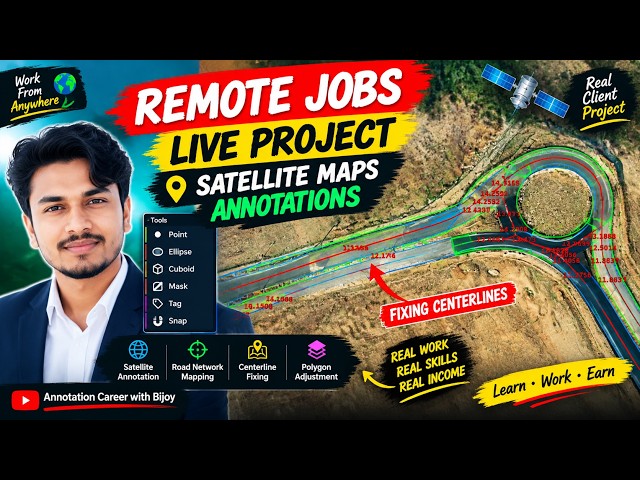 AI Annotation Remote Jobs Geospatial Map Annotate Live Projects | Data Annotation Work From Home