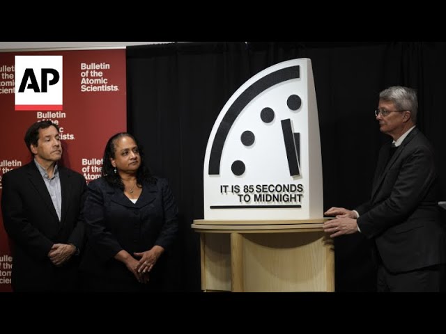 What is the 'Doomsday Clock,' and what does it mean when it gets to midnight?