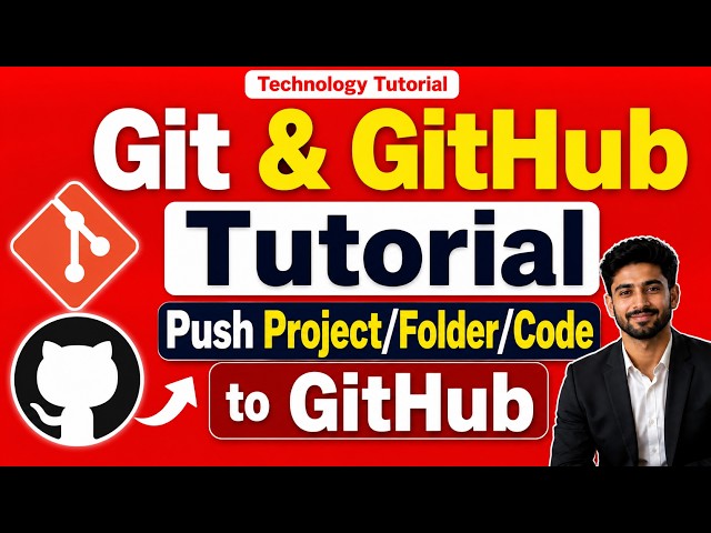Git & GitHub Tutorial | Push Project/Folder/Code to GitHub #git #github #mern