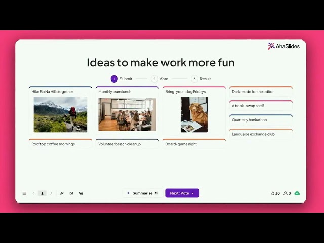 How to create your first interactive slide with AhaSlides