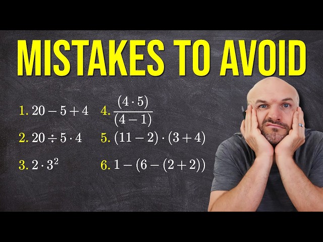 Order of Operations Common Mistakes