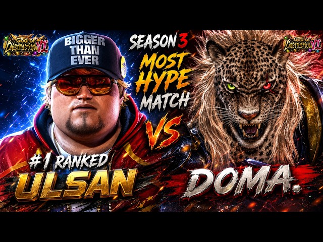T8 S3 ▰ ULSAN (#1 Ranked Bob) Vs DOMA (Armor King) ▰ Tekken 8 DLC: Bob Day 1 High Level Gameplay