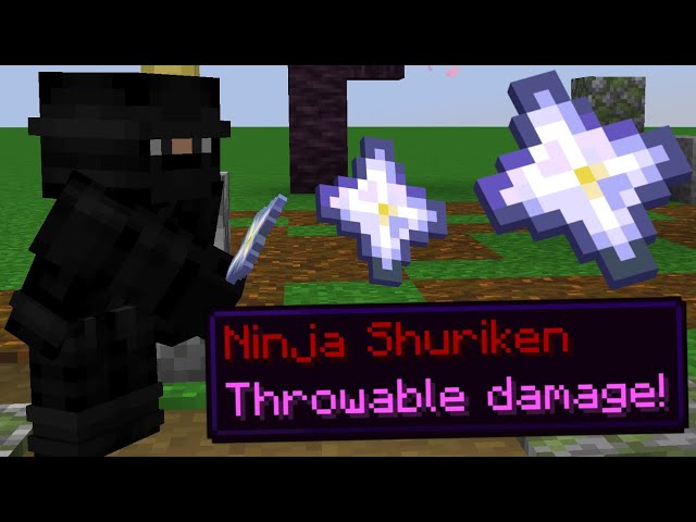 How To Make Ninja Shurikens in Minecraft with Commands!