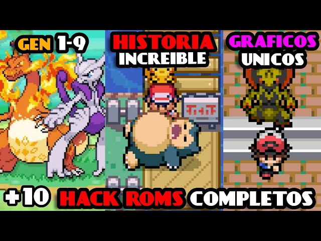 TOP 10 BEST COMPLETE POKEMON HACK ROMS FOR GBA ✅
