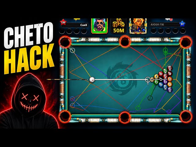 8 Ball Pool Cheto Hack 🔥| Guideline Tool | CueX