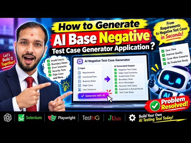 How to Develop an AI-Based Negative Test Case Generator | Step-by-Step Tutorial #aitools #howto