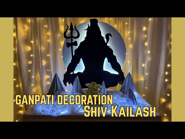 DIY Shiv Kailash Parvat Ganpati Decoration | Easy & Stunning Idea