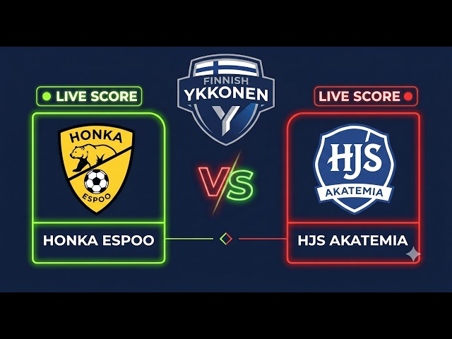 Honka Espoo vs HJS Akatemia | Ykkönen 2026 | Live Score