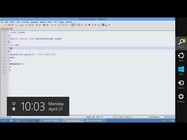 Do while loops in java