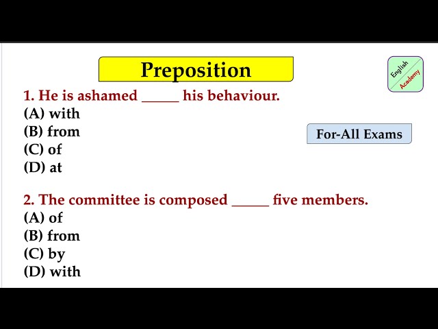 #prepositions practice set (58) questions for all exams #competitiveexams  #englishacademybydeepakkr