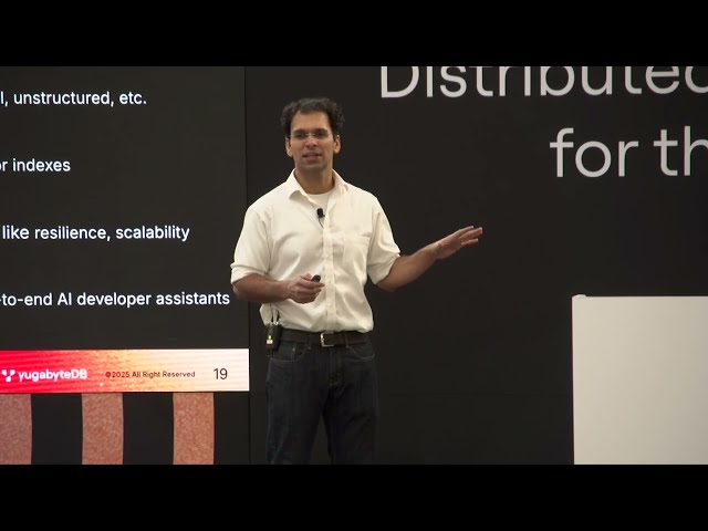 Keynote: Ultra Resilient, Cloud Native AI with Distributed PostgreSQL