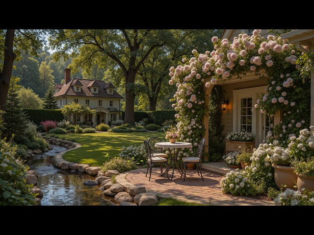 Cozy Spring Jazz Music For Stress Relief  - Soft Garden Ambience To Relaxing, Studying And Working