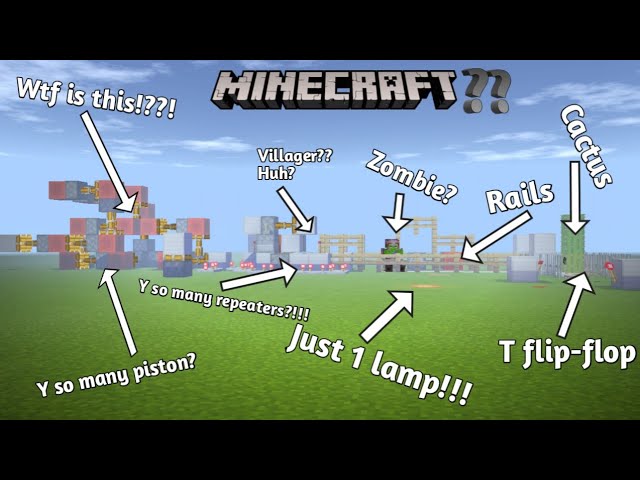 Most complicated way to power a lamp | I make your ideas in MCPE