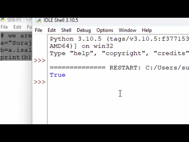 Isalpha function in python in hindi and english@COMPUTEREXCELSOLUTION #pythonprogramming #python