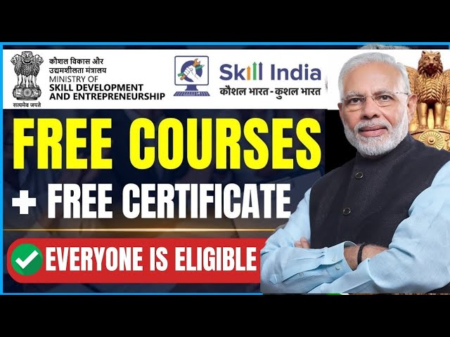 🔴For July 2026 - Skill India Free Certifications 2026 | Government of India Certifications