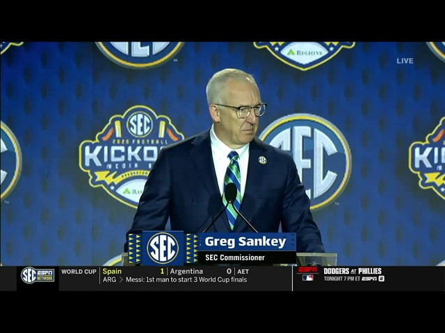 SEC Commissioner Greg Sankey Opening Statement | 2026 SEC Football Media Days
