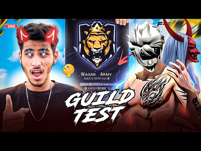 Guild Test 1vs2 Clash Squed😲Free Fire Live Guild Test🤩 #guildtestlive #freefirelive #ffguildtest