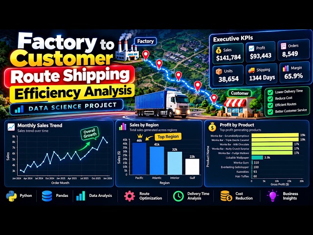 🚚 Shipping Route Efficiency Analysis | Python Data Science Project