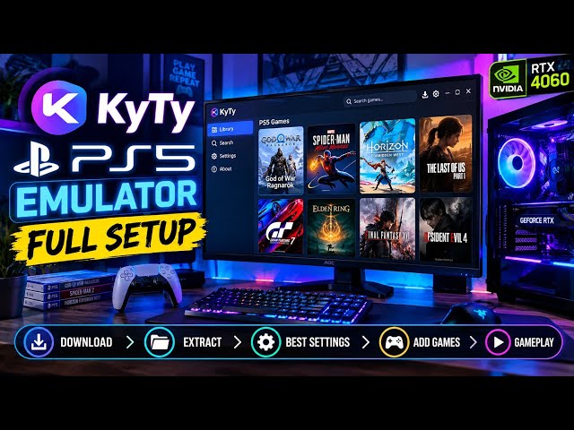 Kyty PS5 Emulator FULL SETUP! How to Install, Add Games & Best Settings on PC