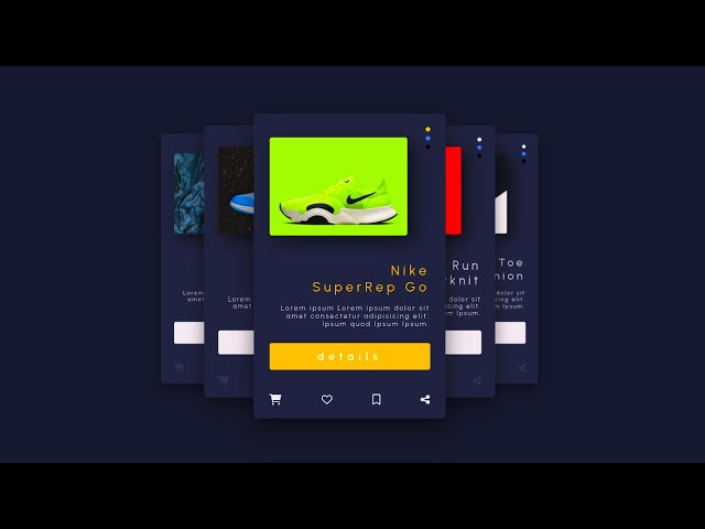 Awesome Dark Carousel Slider in HTML & CSS | Carousel for Card Slider or Image Slider
