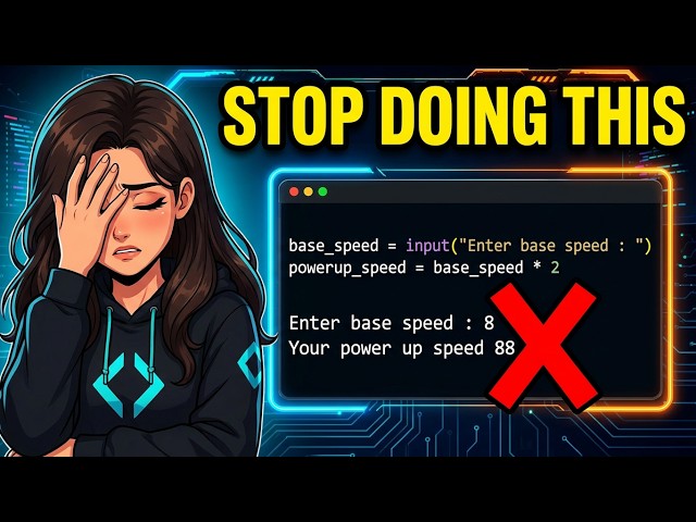 Python Input() Explained in under 5 Minutes  | The Beginner Mistake Everyone Makes