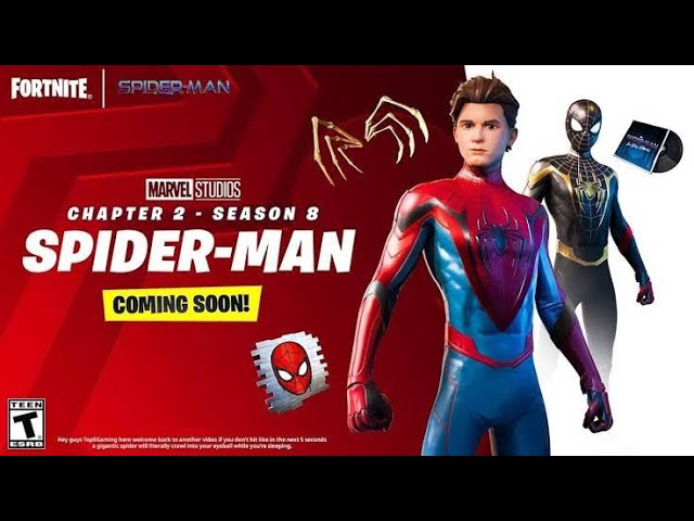 ¡Al Fin! Spiderman llega a Fortnite Capitulo 3 (Spiderman y Naruto Pase de batalla) - FORTNITE