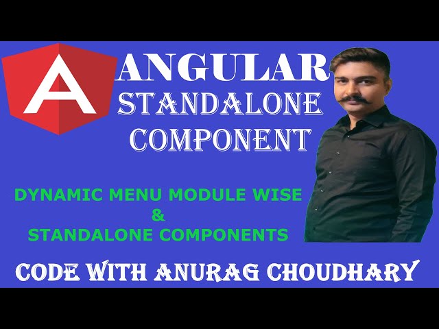 Angular Standalone component   with Dynamic Module Wise Menu List.#angular #standalonecomponent