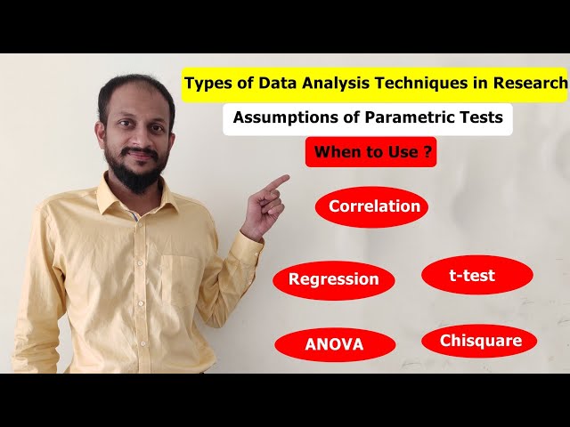 Statistical tests for data analysis in research