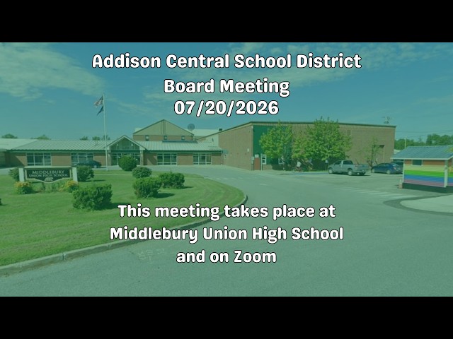 ACSD School Board Meeting 07/20/2026