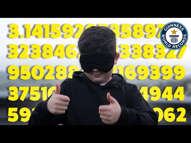 Genius Kid Breaks Pi π Recall Record - Guinness World Records