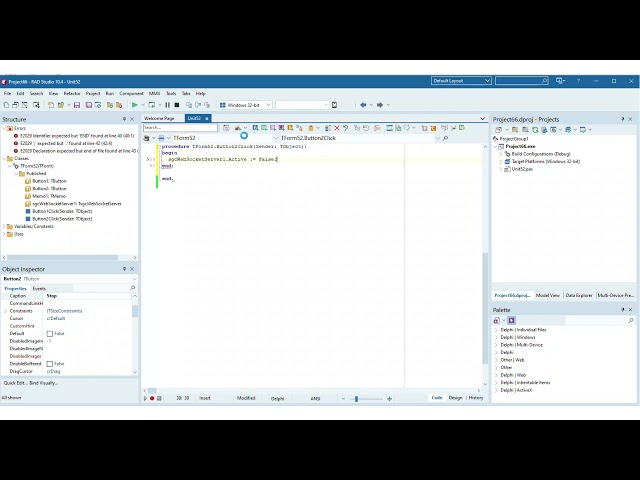 Delphi WebSocket Server - sgcWebSockets