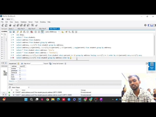 Group by, Having And General Stucture In SQL In Hindi