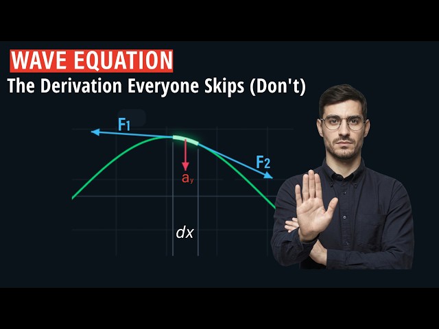 The Wave Equation Derivation Most Students Get Wrong ( CRACKING ∂²y/∂x² = (1/v²)∂²y/∂t² )