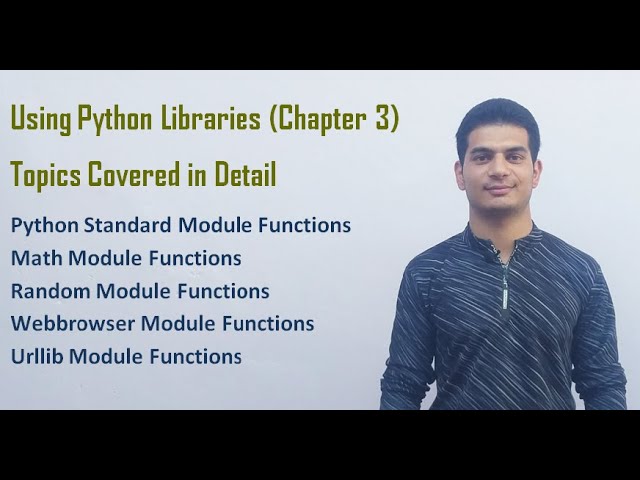 Using Python Libraries | Class 12 Computer Science with Python (Video 22)